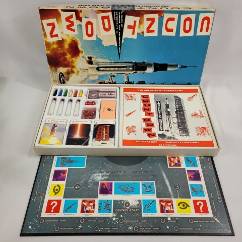Count Down Vintage 1967 Board Game by Lakeside C7